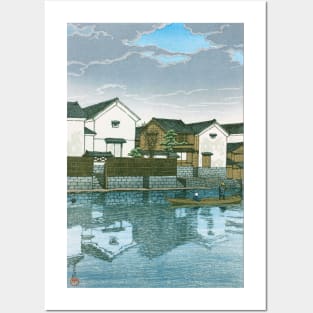 Cloudy Day in Matsue Izumo by Kawase Hasui Posters and Art